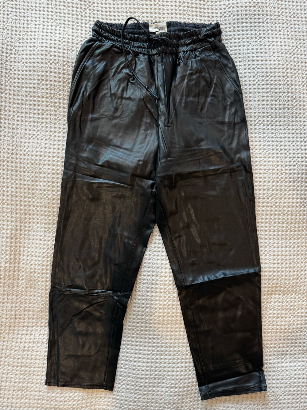 Aritzia Wilfred Free Faux Leather Pant – Black – XS